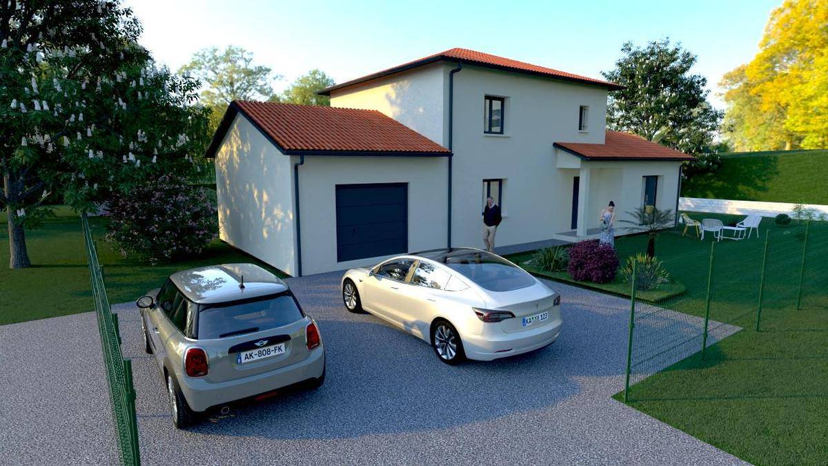 Programme terrain + maison à Marcy-l'Étoile en Rhône (69) de 122 m² à vendre au prix de 624900€ - 1