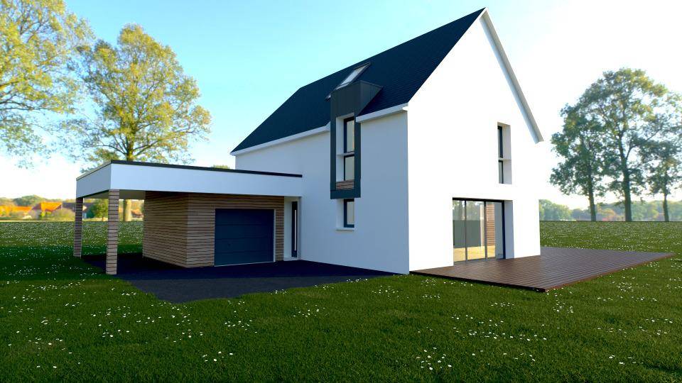 Programme terrain + maison à La Vacherie en Eure (27) de 145 m² à vendre au prix de 365700€ - 2