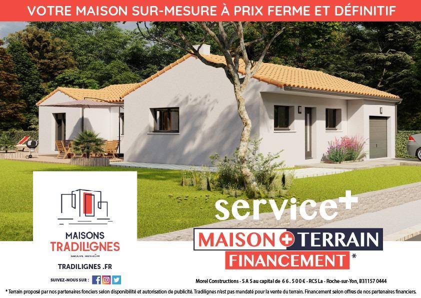 Programme terrain + maison à Les Moutiers-en-Retz en Loire-Atlantique (44) de 139 m² à vendre au prix de 536000€ - 4
