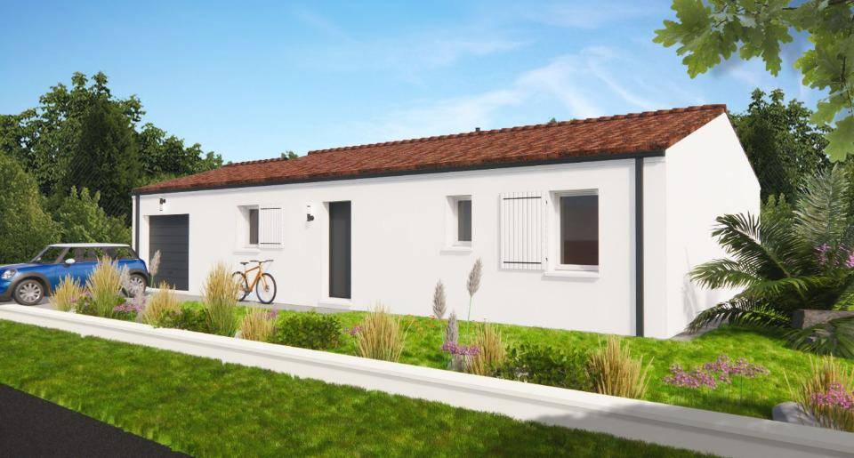 Programme terrain + maison à Tourriers en Charente (16) de 80 m² à vendre au prix de 199500€ - 2