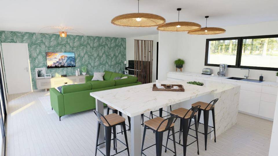 Programme terrain + maison à Vagnas en Ardèche (07) de 106 m² à vendre au prix de 299800€ - 4