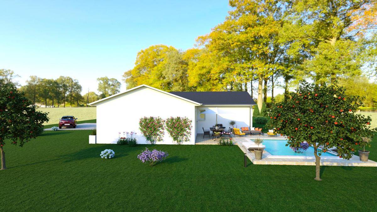 Programme terrain + maison à Veauche en Loire (42) de 100 m² à vendre au prix de 283000€ - 1