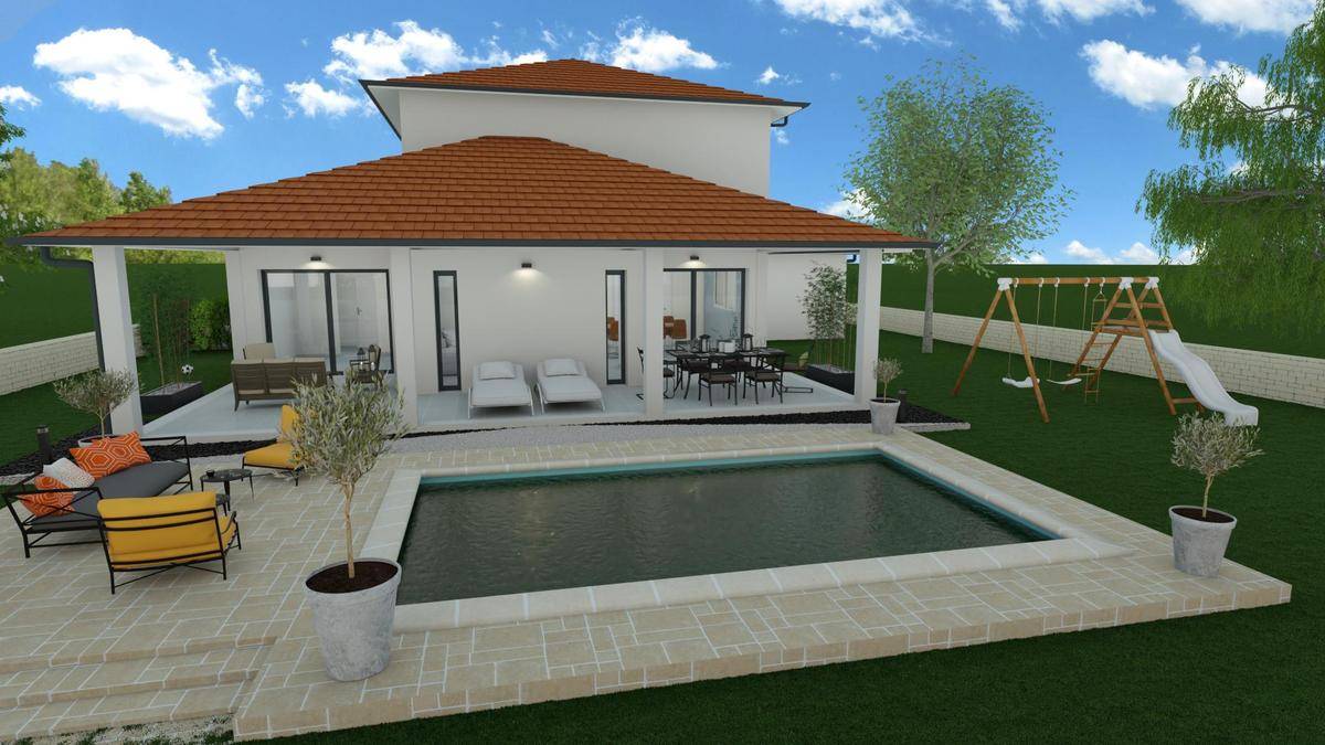 Programme terrain + maison à La Côte-Saint-André en Isère (38) de 133 m² à vendre au prix de 325100€ - 1