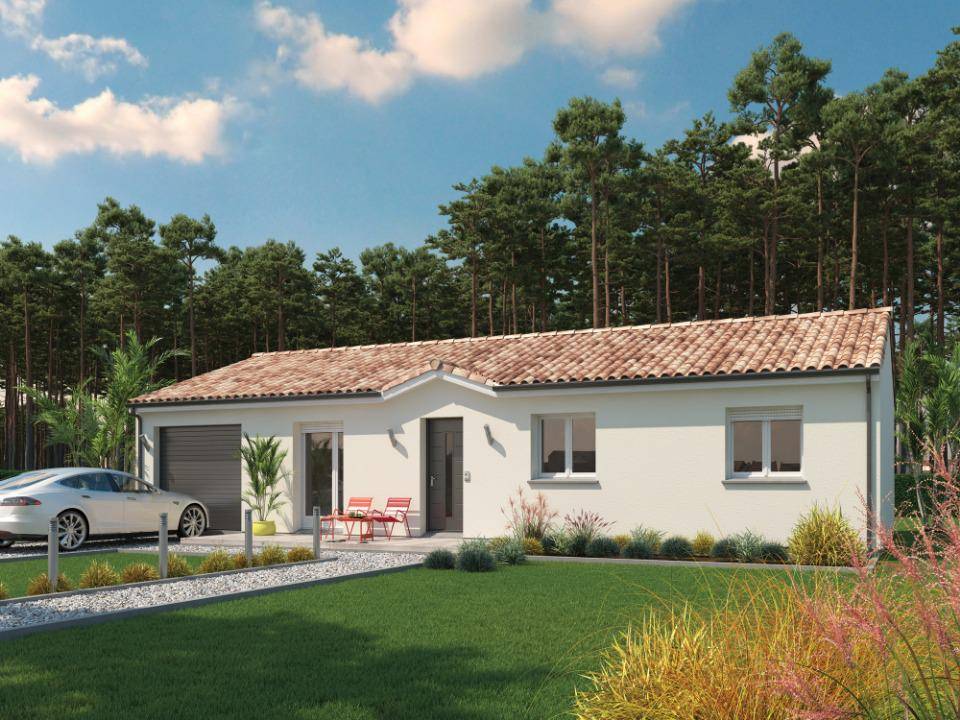 Programme terrain + maison à Roaillan en Gironde (33) de 90 m² à vendre au prix de 236400€ - 1
