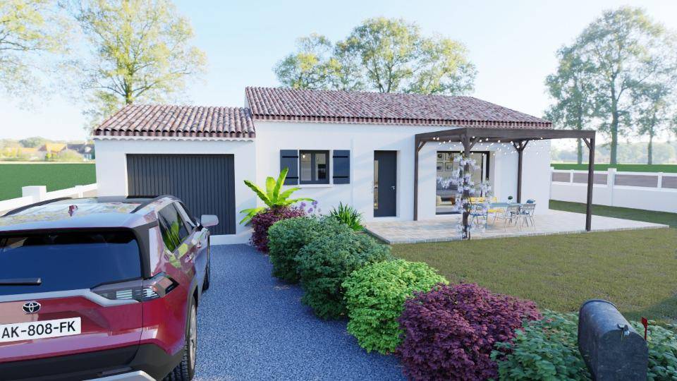 Programme terrain + maison à Bourg-Saint-Andéol en Ardèche (07) de 85 m² à vendre au prix de 227900€ - 1