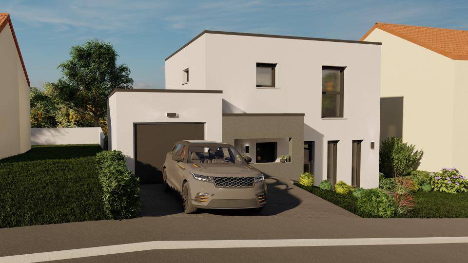 Programme terrain + maison à Woippy en Moselle (57) de 96 m² à vendre au prix de 434000€ - 1