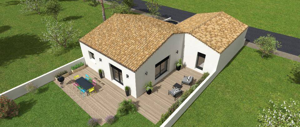 Programme terrain + maison à Pont-l'Abbé-d'Arnoult en Charente-Maritime (17) de 93 m² à vendre au prix de 228700€ - 4
