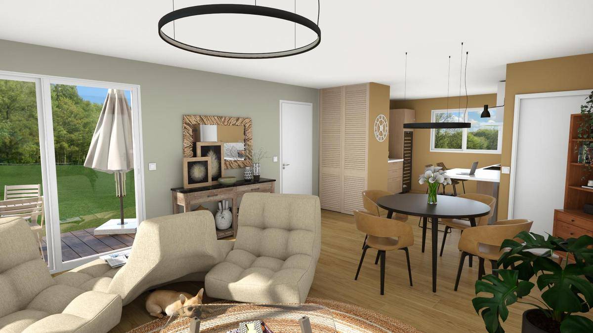 Programme terrain + maison à Cournon-d'Auvergne en Puy-de-Dôme (63) de 82 m² à vendre au prix de 276301€ - 4