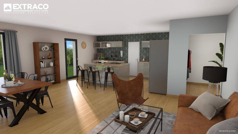Programme terrain + maison à Buchy en Seine-Maritime (76) de 130 m² à vendre au prix de 271000€ - 3