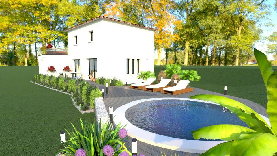 Programme terrain + maison à Saint-Étienne-de-Fontbellon en Ardèche (07) de 87 m² à vendre au prix de 289400€ - 2