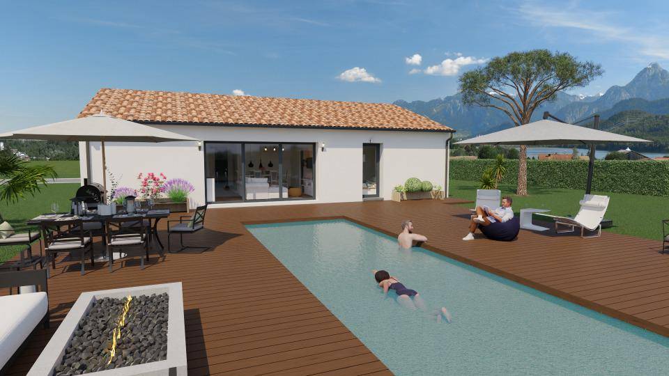 Programme terrain + maison à Pins-Justaret en Haute-Garonne (31) de 90 m² à vendre au prix de 304588€ - 1