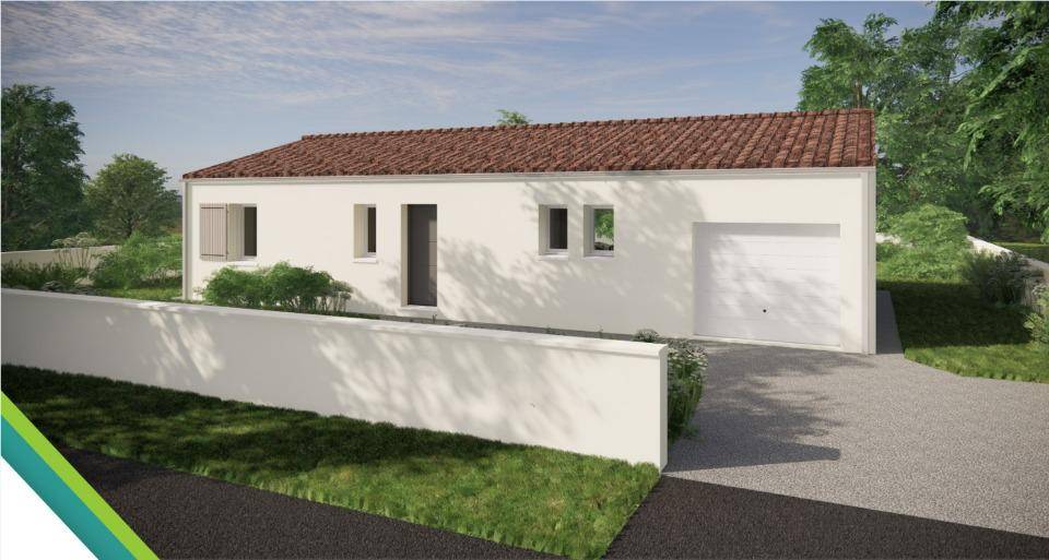 Programme terrain + maison à Authon-Ébéon en Charente-Maritime (17) de 90 m² à vendre au prix de 211000€ - 1