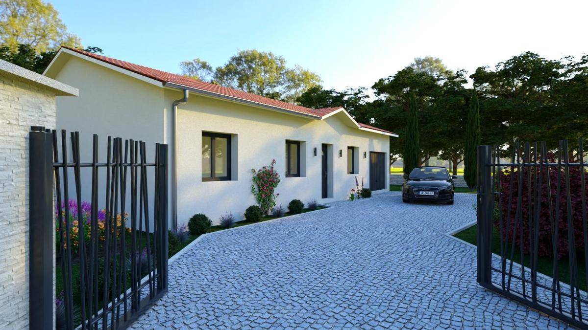 Programme terrain + maison à Cours en Rhône (69) de 97 m² à vendre au prix de 199883€ - 1