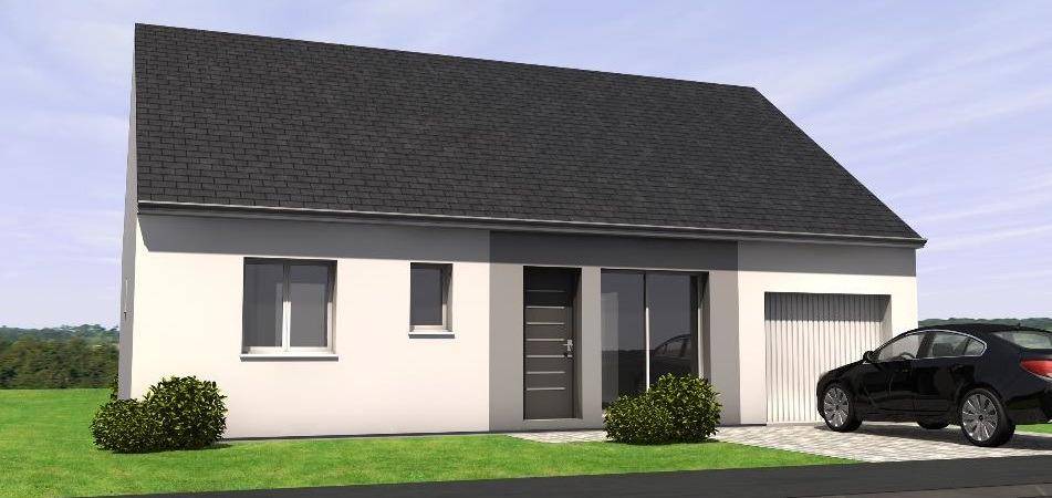 Programme terrain + maison à Beaufort-en-Anjou en Maine-et-Loire (49) de 80 m² à vendre au prix de 197000€ - 1