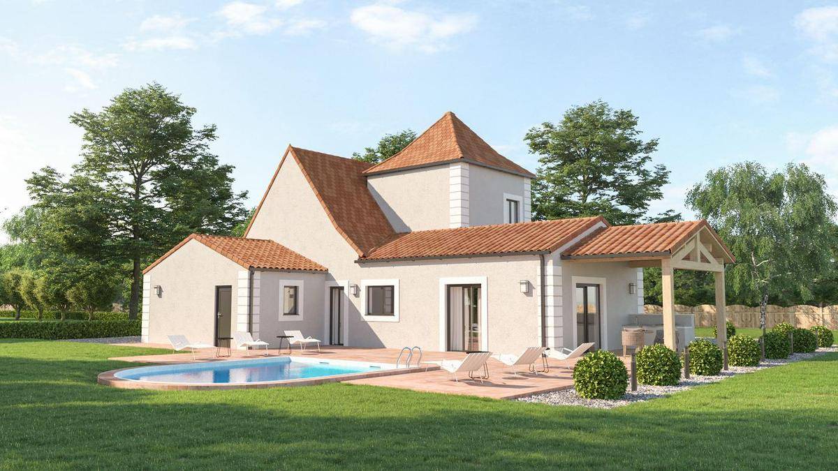 Programme terrain + maison à Saint-André-d'Allas en Dordogne (24) de 107 m² à vendre au prix de 310800€ - 2