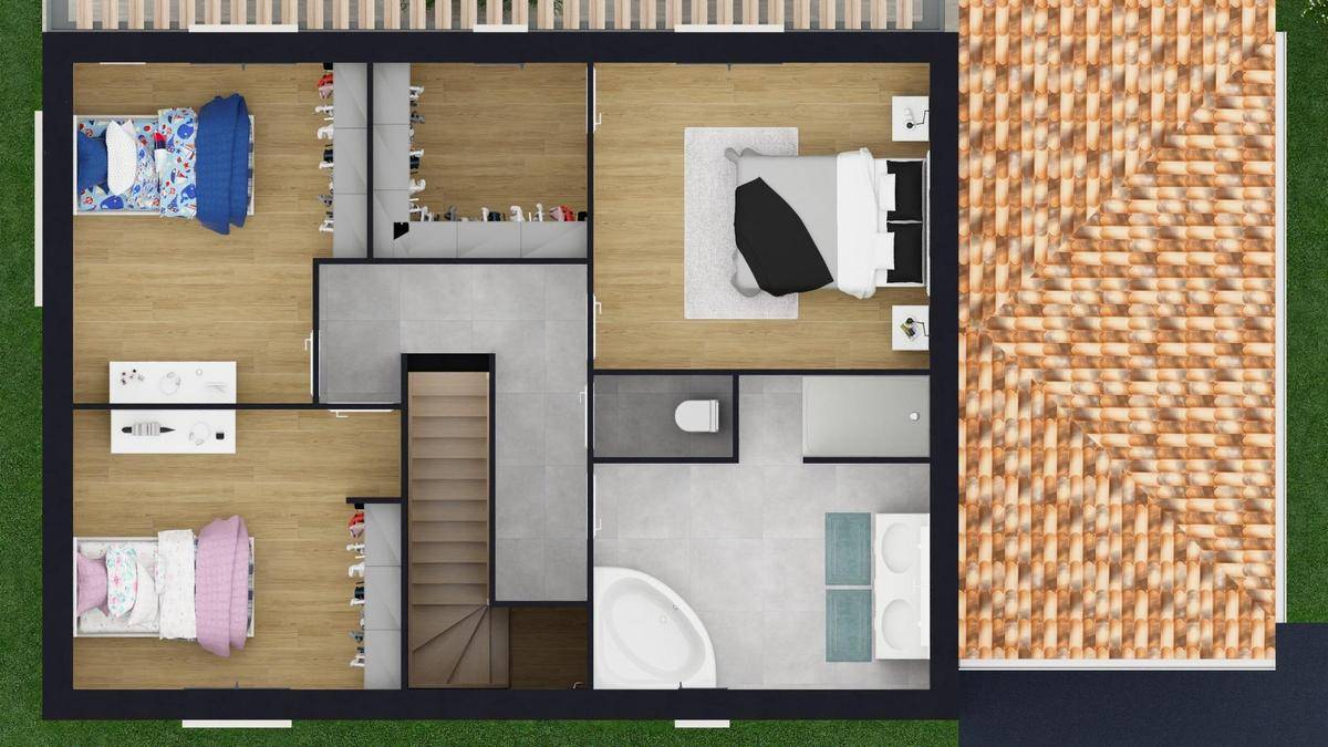 Programme terrain + maison à Trévoux en Ain (01) de 118 m² à vendre au prix de 394400€ - 3