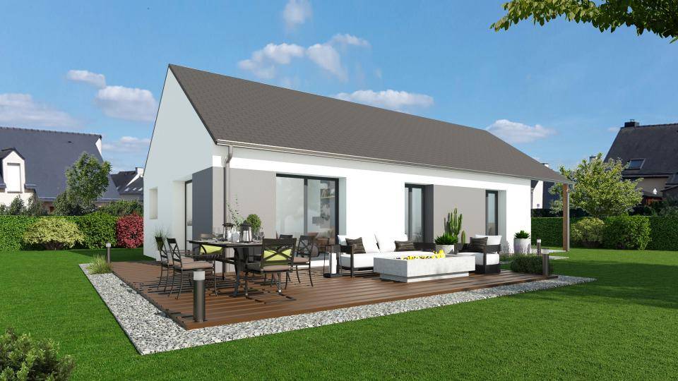 Programme terrain + maison à Loctudy en Finistère (29) de 77 m² à vendre au prix de 262000€ - 1