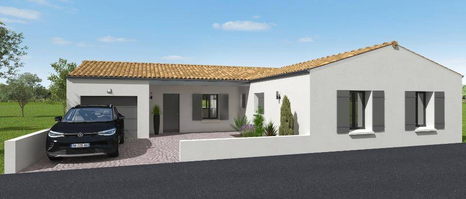 Programme terrain + maison à Saint-Porchaire en Charente-Maritime (17) de 133 m² à vendre au prix de 289900€ - 1