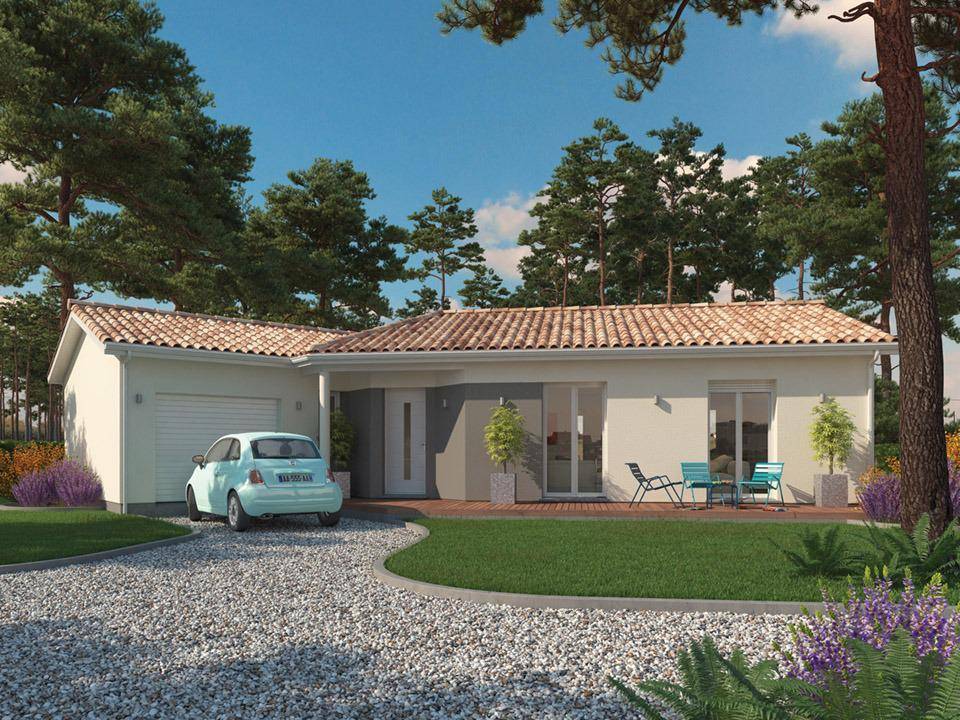 Programme terrain + maison à Le Barp en Gironde (33) de 146 m² à vendre au prix de 416900€ - 1