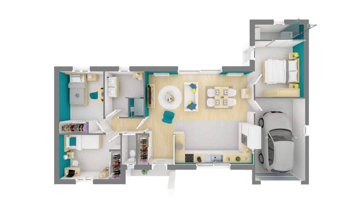 Programme terrain + maison à Saint-André-d'Allas en Dordogne (24) de 81 m² à vendre au prix de 181231€ - 4
