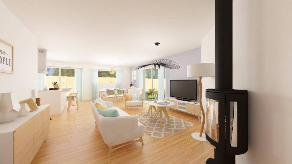 Programme terrain + maison à Gourdan-Polignan en Haute-Garonne (31) de 100 m² à vendre au prix de 225300€ - 2