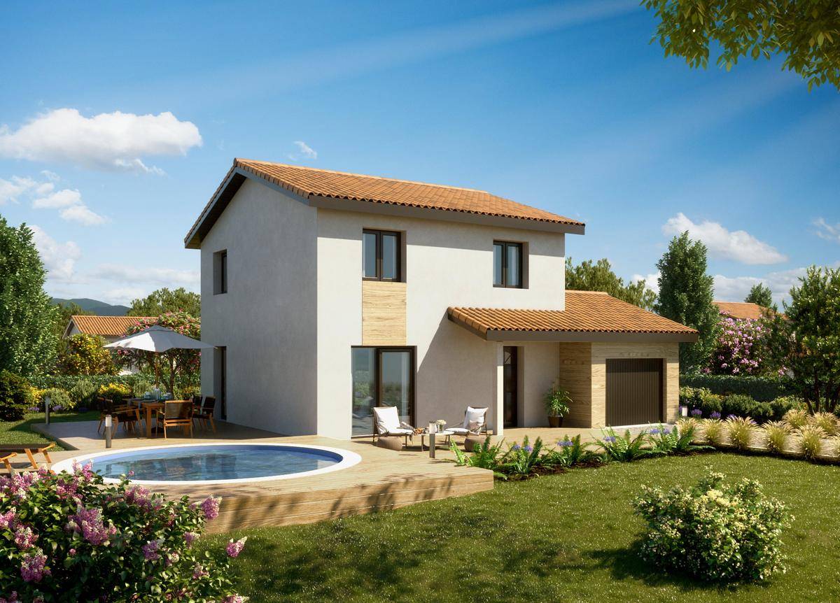 Programme terrain + maison à Villefranche-sur-Saône en Rhône (69) de 94 m² à vendre au prix de 289700€ - 1