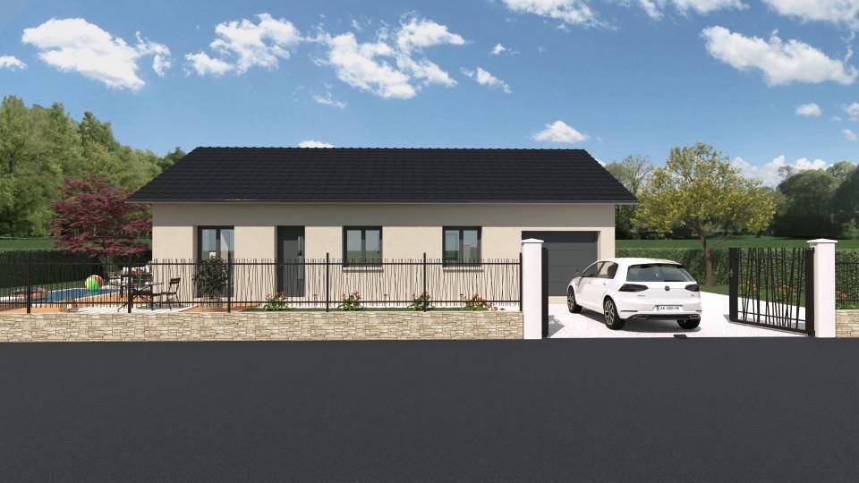 Programme terrain + maison à Lhuis en Ain (01) de 100 m² à vendre au prix de 258000€ - 1