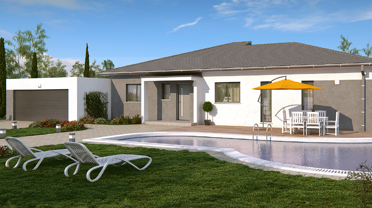 Programme terrain + maison à Jonage en Rhône (69) de 145 m² à vendre au prix de 635000€ - 1