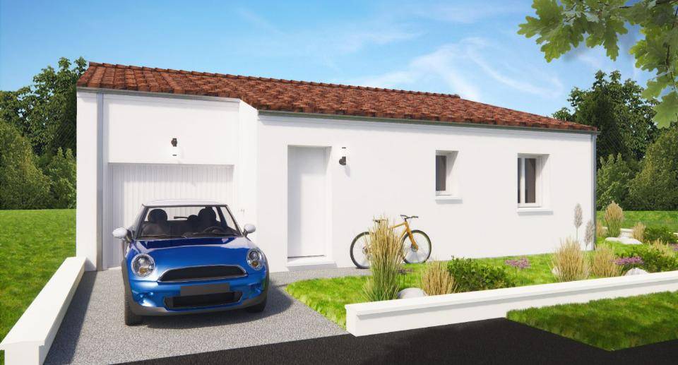 Programme terrain + maison à La Rochefoucauld-en-Angoumois en Charente (16) de 84 m² à vendre au prix de 192000€ - 1