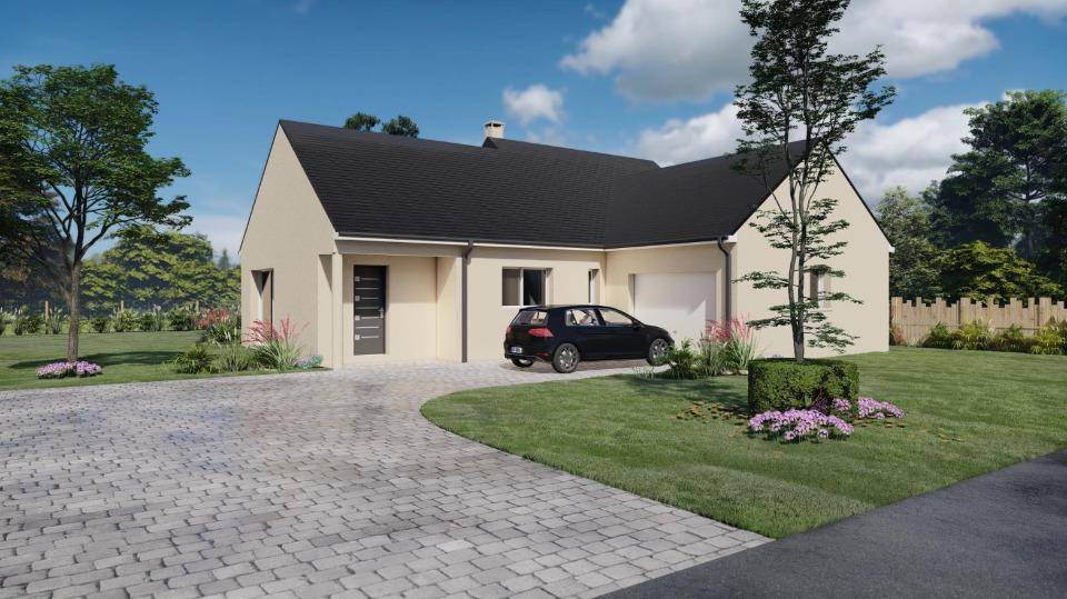 Programme terrain + maison à Montreuil-Bellay en Maine-et-Loire (49) de 100 m² à vendre au prix de 231500€ - 1