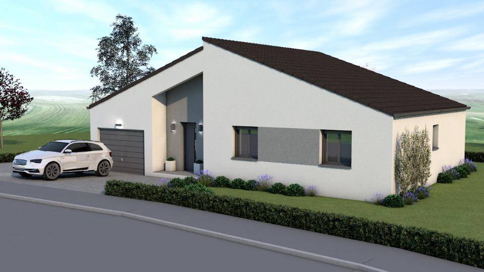 Programme terrain + maison à Farébersviller en Moselle (57) de 89 m² à vendre au prix de 304400€ - 2