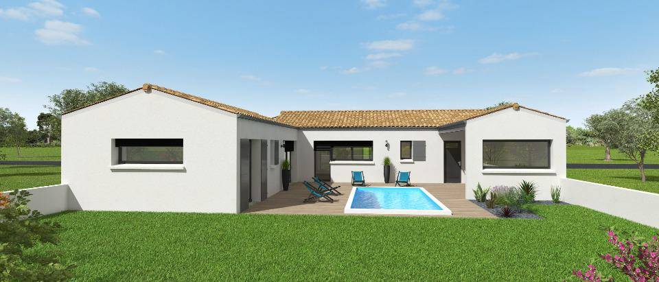 Programme terrain + maison à Romegoux en Charente-Maritime (17) de 110 m² à vendre au prix de 286520€ - 2