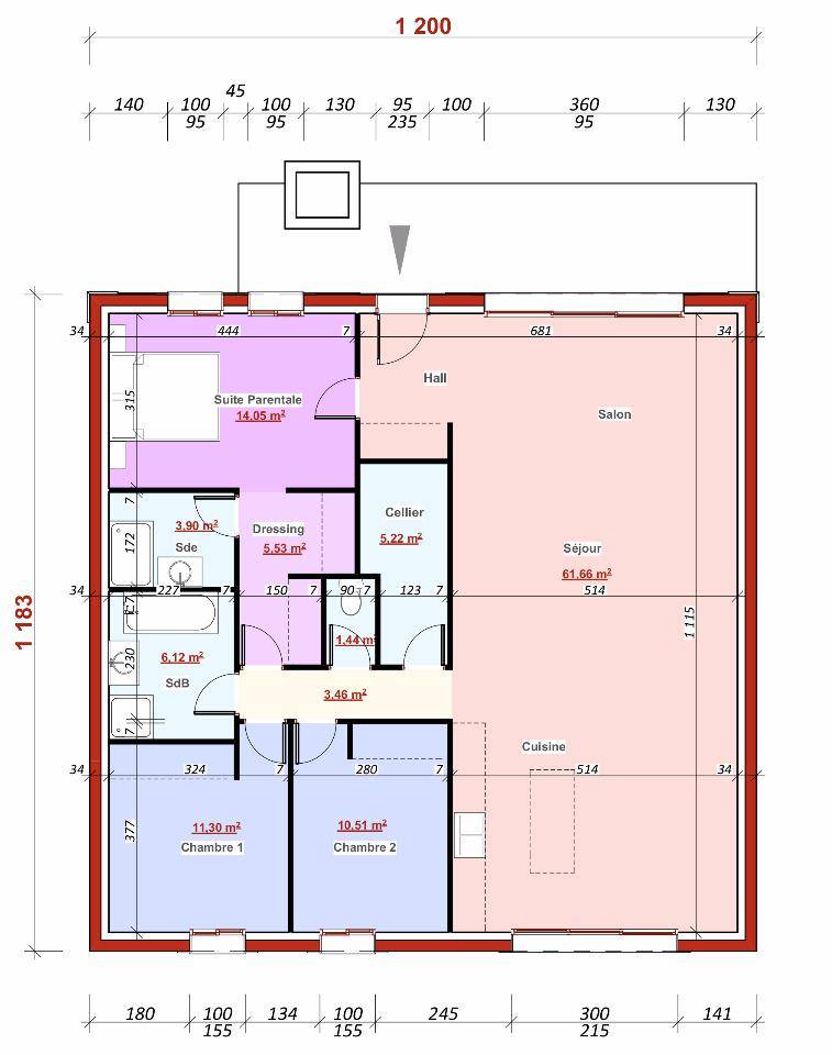 Programme terrain + maison à Aubergenville en Yvelines (78) de 123 m² à vendre au prix de 570000€ - 2