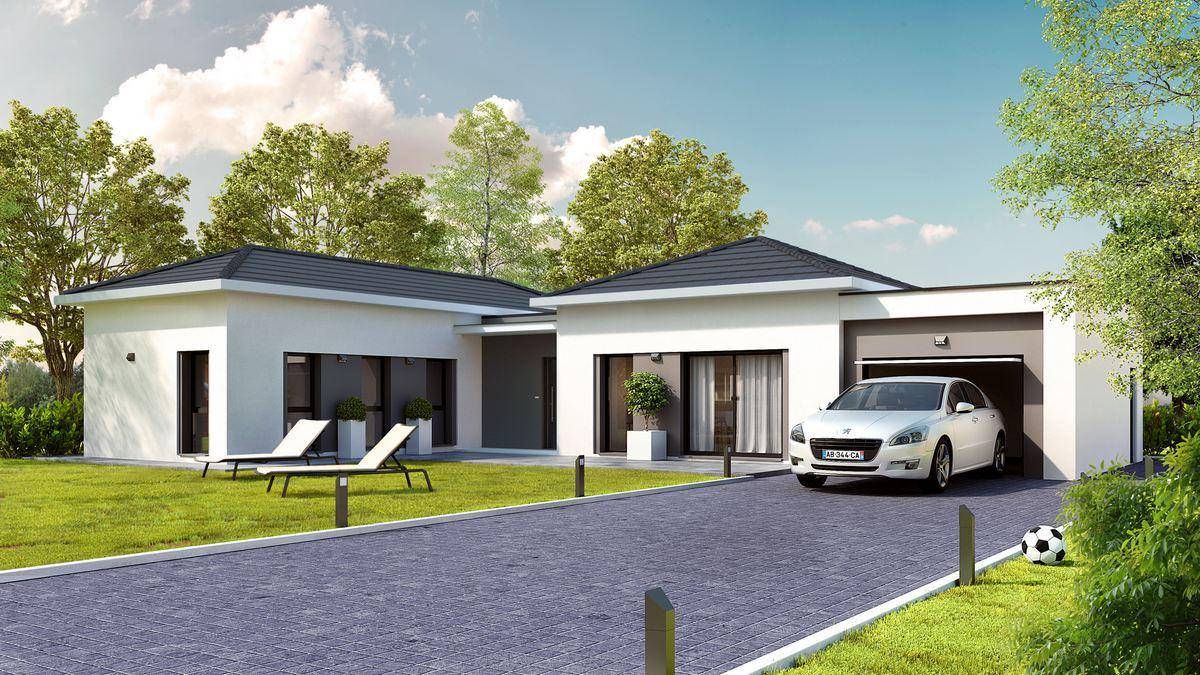 Programme terrain + maison à La Chapelle-Saint-Aubin en Sarthe (72) de 109 m² à vendre au prix de 415601€ - 2
