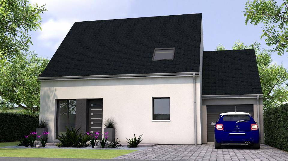Programme terrain + maison à Sarrigné en Maine-et-Loire (49) de 96 m² à vendre au prix de 342300€ - 1