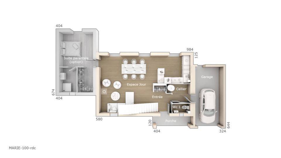 Programme terrain + maison à Sisteron en Alpes-de-Haute-Provence (04) de 100 m² à vendre au prix de 246000€ - 4