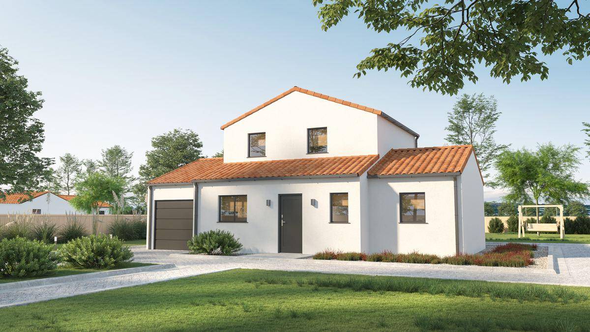 Programme terrain + maison à Les Moutiers-en-Retz en Loire-Atlantique (44) de 75 m² à vendre au prix de 389104€ - 1
