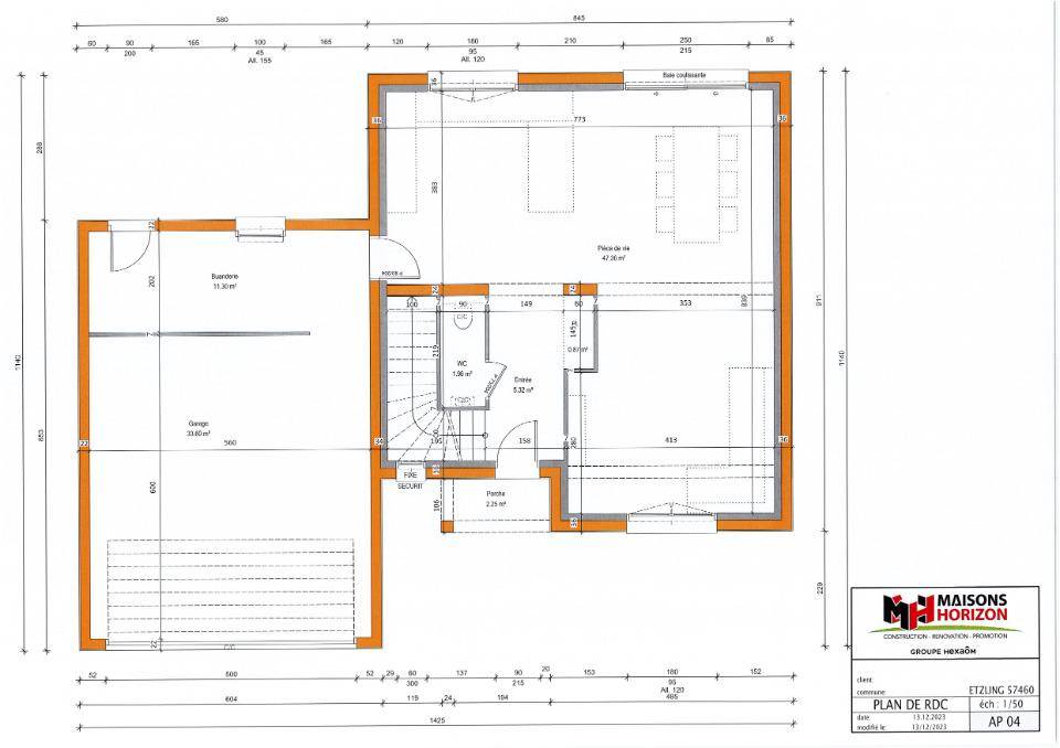 Programme terrain + maison à Folkling en Moselle (57) de 106 m² à vendre au prix de 310000€ - 3