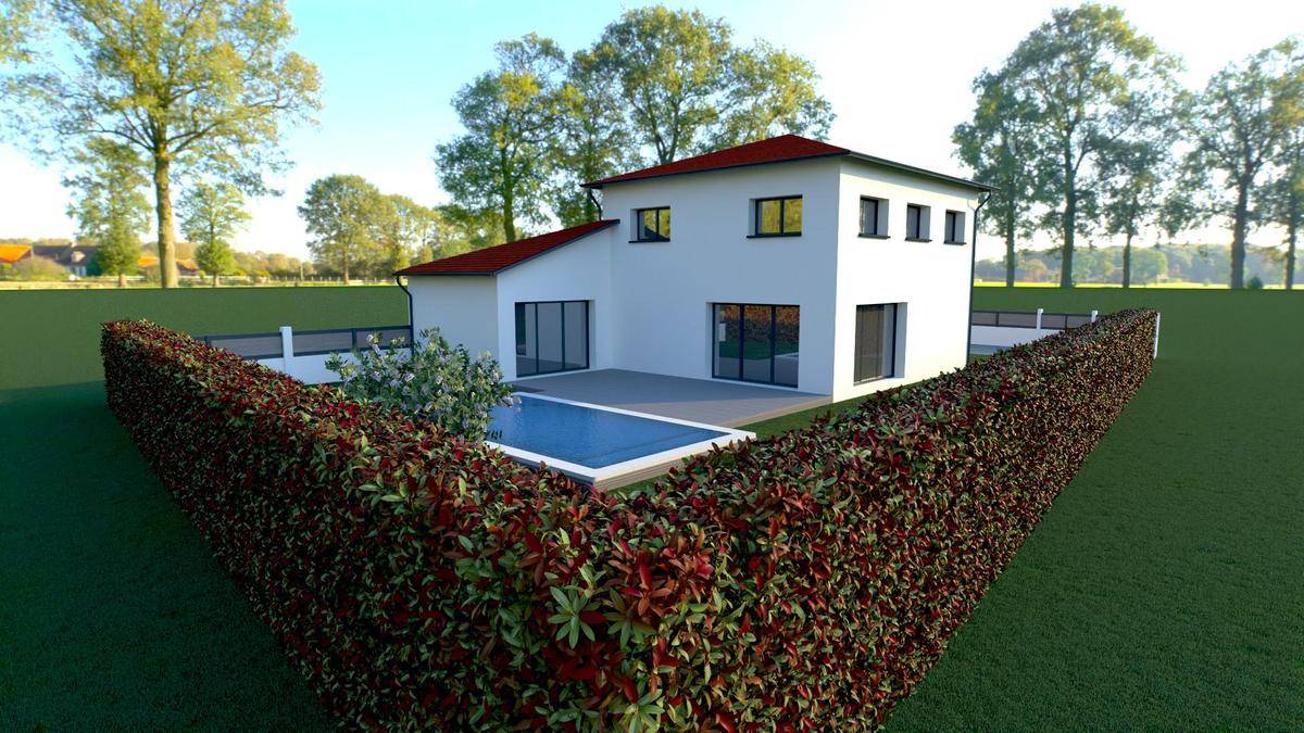 Programme terrain + maison à Simandres en Rhône (69) de 136 m² à vendre au prix de 472000€ - 1