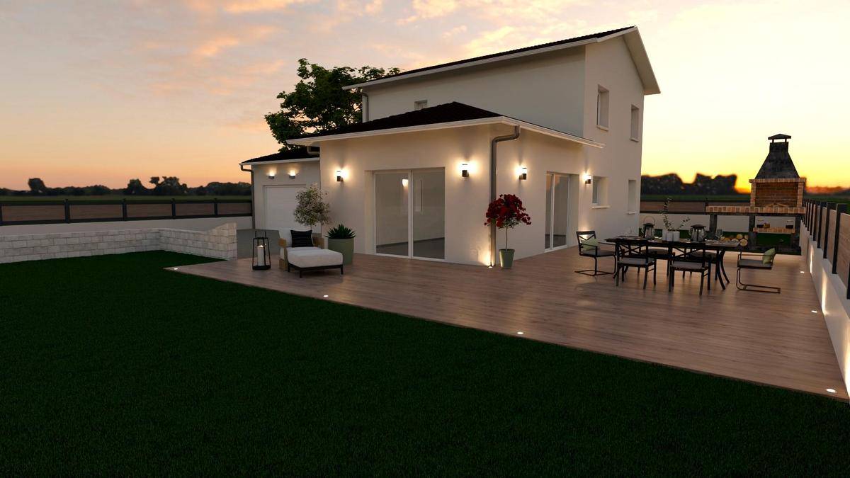 Programme terrain + maison à Thil en Ain (01) de 100 m² à vendre au prix de 550000€ - 1
