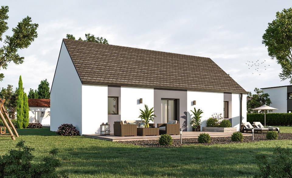Programme terrain + maison à La Vicomté-sur-Rance en Côtes-d'Armor (22) de 69 m² à vendre au prix de 228000€ - 1