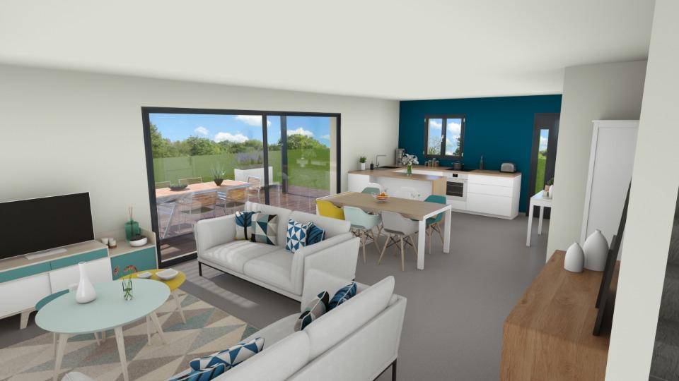 Programme terrain + maison à Teyran en Hérault (34) de 95 m² à vendre au prix de 329000€ - 2