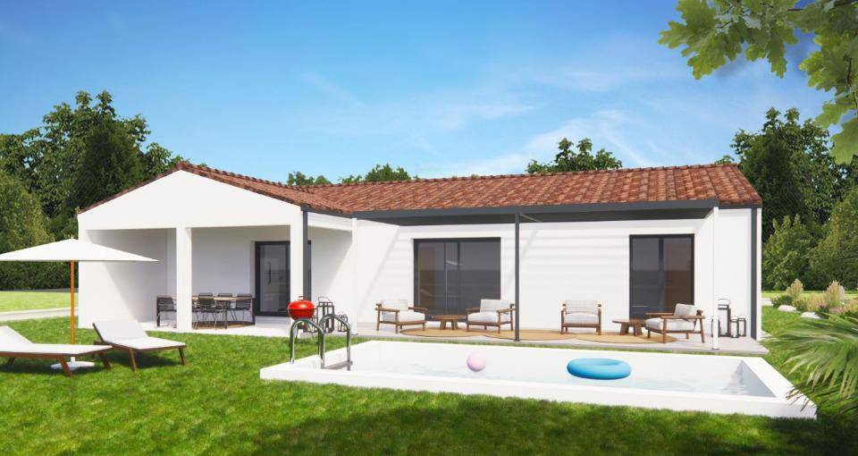 Programme terrain + maison à Tesson en Charente-Maritime (17) de 110 m² à vendre au prix de 259000€ - 1