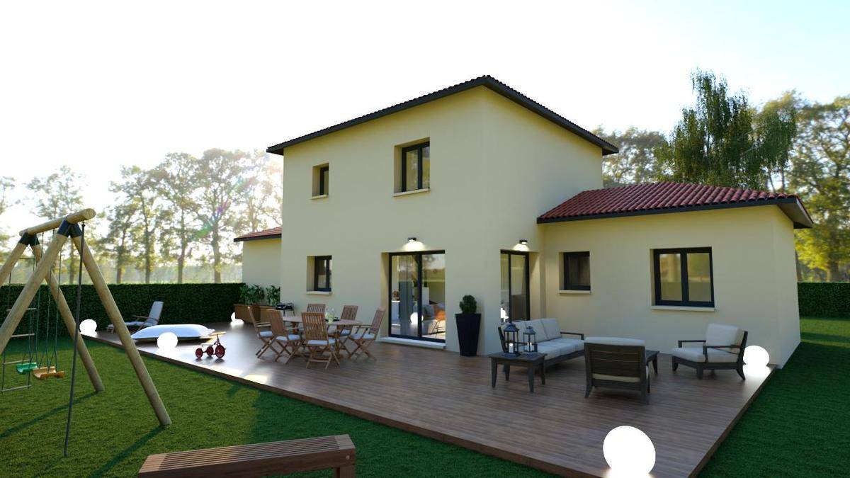Programme terrain + maison à Vaugneray en Rhône (69) de 105 m² à vendre au prix de 494900€ - 2
