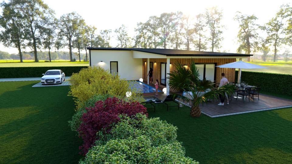 Programme terrain + maison à Port-en-Bessin-Huppain en Calvados (14) de 100 m² à vendre au prix de 293900€ - 2