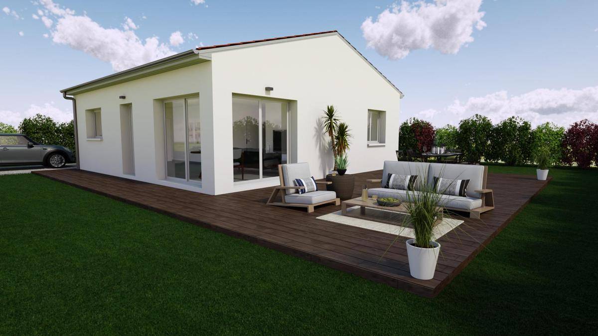 Programme terrain + maison à Cébazat en Puy-de-Dôme (63) de 72 m² à vendre au prix de 261900€ - 1