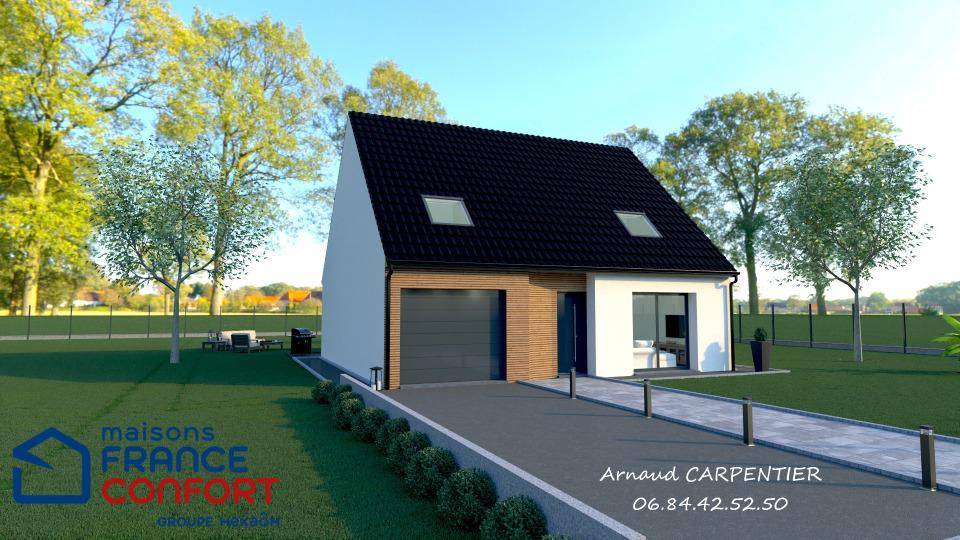 Programme terrain + maison à Liévin en Pas-de-Calais (62) de 95 m² à vendre au prix de 222987€ - 1