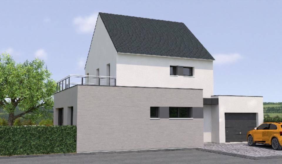 Programme terrain + maison à Huillé-Lézigné en Maine-et-Loire (49) de 130 m² à vendre au prix de 317400€ - 2