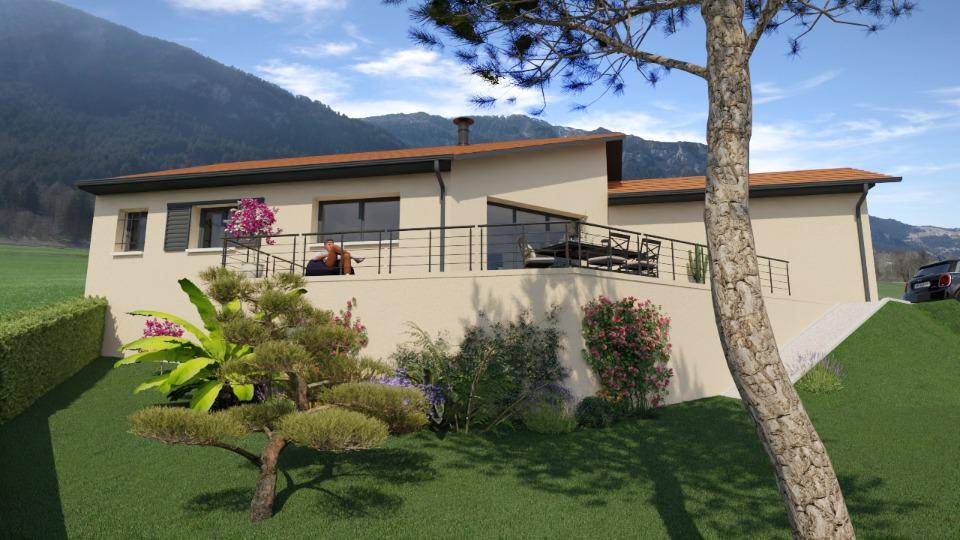 Programme terrain + maison à Châteauvieux en Hautes-Alpes (05) de 90 m² à vendre au prix de 492000€ - 1