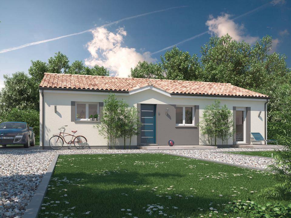 Programme terrain + maison à Saint-Jean-de-Marsacq en Landes (40) de 101 m² à vendre au prix de 310900€ - 1